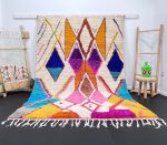 AsalaVibes-Authentic-Moroccan-Handcrafted-Rugs-Product-Azilal-Rugs-Custom-Azilal-Colorful-Moroccan-Pink-Rug-1