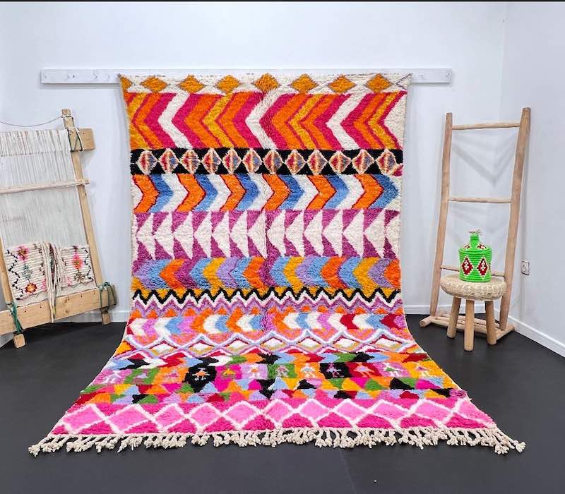 AsalaVibes-Authentic-Moroccan-Handcrafted-Rugs-Product-Beni-Ourain-Rugs-Custom-Rugs-Custom-Beni-Ourain-Charming-Pink-And-Multicolored-Moroccan-Rug-1