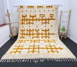 AsalaVibes-Authentic-Moroccan-Handcrafted-Rugs-Product-Beni-Ourain-Rugs-Custom-Rugs-Custom-Beni-Ourain-Stunning-Orange-And-White-Moroccan-Rug-1
