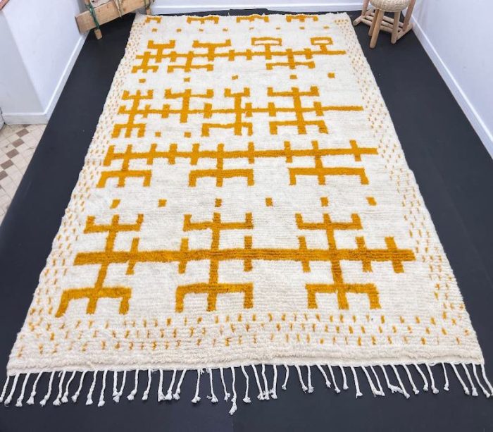 AsalaVibes-Authentic-Moroccan-Handcrafted-Rugs-Product-Beni-Ourain-Rugs-Custom-Rugs-Custom-Beni-Ourain-Stunning-Orange-And-White-Moroccan-Rug-3